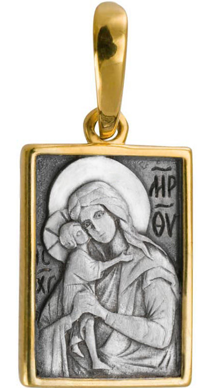 Образ Божией Матери «Взыскание погибших», серебро 925° с позолотой