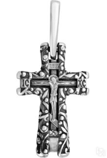 Крест нательный «Процветший», серебро 925°