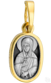 Образ «Св. мц. София», серебро 925 с позолотой