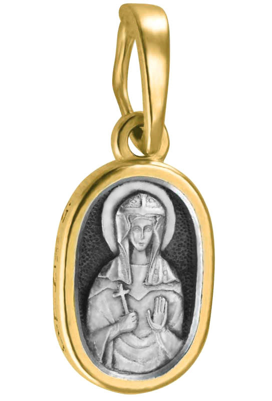 Образ «Св. Мц. Дарья», серебро 925 с позолотой