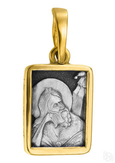 Образ «Св. Пророк Илия (Илья)», серебро 925 с позолотой