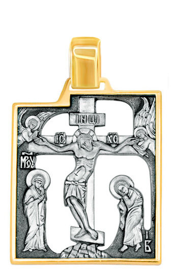 Крест "Хранитель Вселенной", серебро 925°, позолота