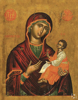 Икона Божией Матери "Одигитрия", 17 век