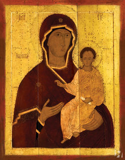 Икона Божией Матери "Одигитрия Смоленская", 16 век