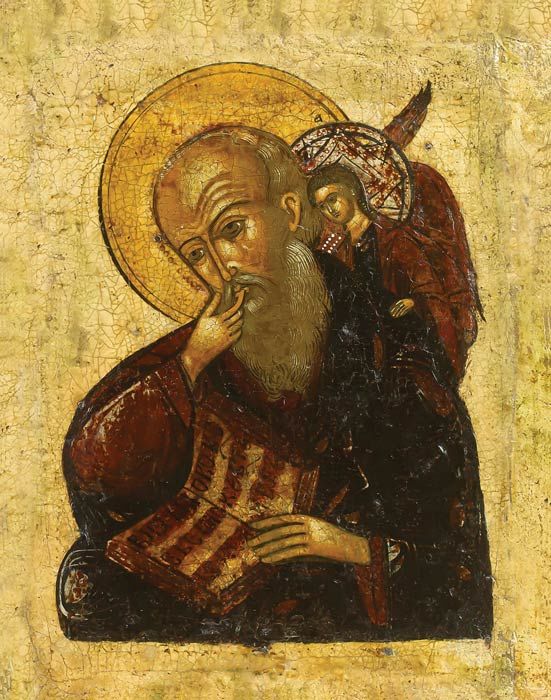 Икона Святой Апостол Иоанн Богослов (19 век), Поволжье