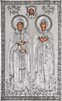 Икона Святые благоверные князья Петр и Феврония Муромские