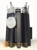 Печь для бани ДобросталЬ Фредерика стронг со стеклом (черная)