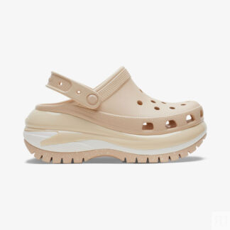 Женские сабо Crocs Mega Crush Clog, Бежевый Crocs