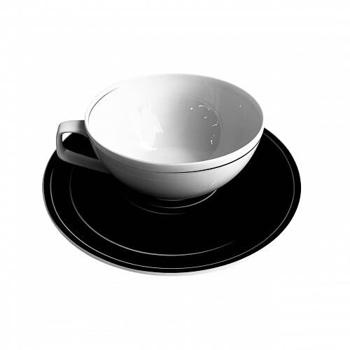 Чашка чайная с блюдцем Gropius Dynamic Rosenthal ST-LINE-14641 GD / ST-LINE-14642 GD фото 1