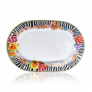 Блюдо овальное 34 см Versace Hot flowers Rosenthal