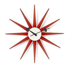 Часы настенные Sunburst красные Vitra