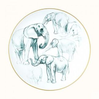 Блюдо круглое большое глубокое Carnets d`Equateur Hermes