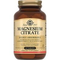 Solgar Magnesium Citrate - Цитрат магния 200 мг в таблетках, 60 шт 211190 фото 1