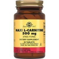 Solgar Maxi L-Carnitine 500 mg - L-карнитин в таблетках, 30 шт 203823 фото 1