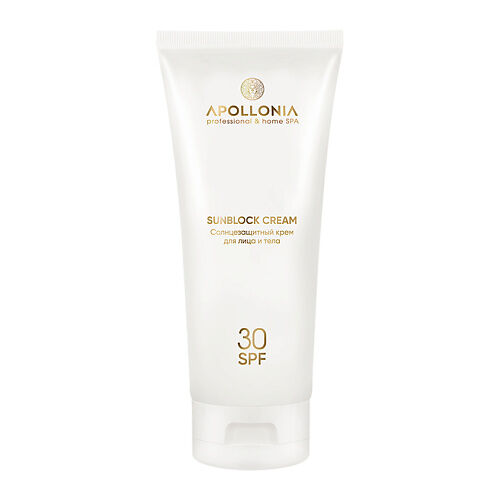 APOLLONIA SUNBLOCK CREAM Солнцезащитный крем для лица и тела SPF 30 200.0 MPL332614 фото 1