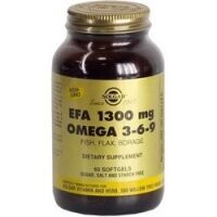 Solgar EFA 1300 mg Omega 3-6-9 - Омега 3-6-9 в капсулах, 60 шт 214166 фото 1