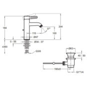 Cмеситель для раковины Jacob Delafon E78335-CAT E78335-CAT фото 2