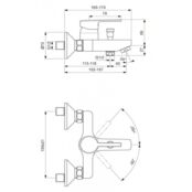 Смеситель для ванны или для душа Vidima Logic BA279AA BA279AA фото 2