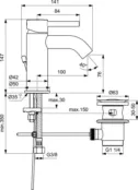 Смеситель для раковины Ideal Standard CERALINE BC203U5 BC203U5 фото 2