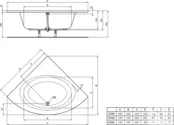 Встраиваемая акриловая ванна Ideal Standard Connect Air E124901 130х130 E124901 фото 2