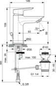 Смеситель для раковины Ideal Standard TESI A6555AA A6555AA фото 4