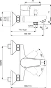 Смеситель для ванны или для душа Ideal Standard ESLA BC229AA BC229AA фото 2