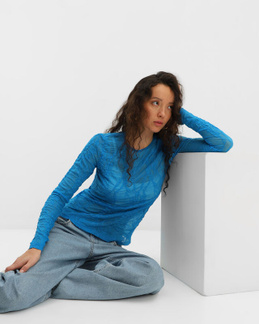 Джемпер из фактурной ткани Lia Berti