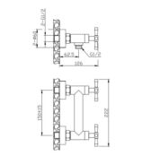 Смеситель для душа Orange M34-200Gr графит M34-200Gr фото 2