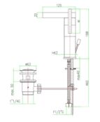 Смеситель для раковины Fiore XS-Sky 85 CR 7719 85CR7719 фото 2