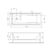 Ванна акриловая Am.Pm Gem W90A-150-070W-A W90A-150-070W-A фото 2