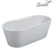 Ванна акриловая Ceruttispa Martigano W 170x80 CT7766 отдельностоящая, белая CT7766 фото 2