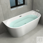 Ванна акриловая Ceruttispa Vettore W 170x750 CT9345 приставная, белая CT9345 фото 3