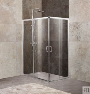 Душевой уголок BelBagno Unique 115x90 UNIQUE-AH-2-100/115-75/90-P-Cr стекло