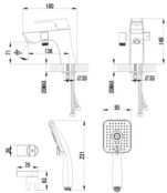 Смеситель для ванны Lemark Unit LM4515C хром LM4515C фото 2