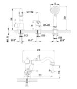 Смеситель для ванны Lemark Villa LM4845B бронза LM4845B фото 2