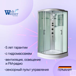 Душевая кабина WeltWasser WW500 Werra 804 80x80 10000003231 хром