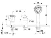 Смеситель для ванны Lemark Poseidon LM4245C хром LM4245C фото 2