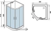 Душевая кабина WeltWasser WW500 Werra 901 10000003223 фото 4