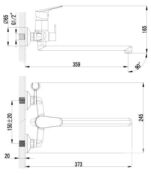 Смеситель для ванны или для душа Lemark LM6551C хром LM6551C фото 2