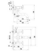 Смеситель для ванны или для душа Lemark LM7512C хром LM7512C фото 2