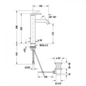 Смеситель для раковины Duravit C11030001010 C11030001010 фото 2