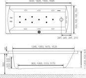 Акриловая ванна Excellent Aquaria 140x70 WAEX.AQU14WH фото 3