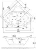 Акриловая ванна Excellent Konsul 150x150 WAEX.KON15WH фото 4