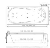 Акриловая ванна Excellent Sekwana 170x75 WAEX.SEK17WH фото 4