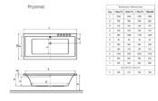 Акриловая ванна Excellent Pryzmat Slim 170x75 WAEX.PRY17WHS фото 2