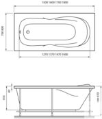 Акриловая ванна Relisan Neonika 150x70 Гл000000963 фото 4