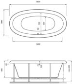 Акриловая ванна Relisan Neona 180x90 Гл000000548 фото 4