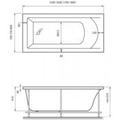 Акриловая ванна Vayer Savero 180x80 Гл000009147 фото 4