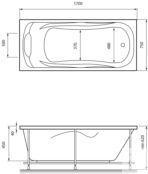 Акриловая ванна Relisan Marina 170x75 Гл000008874 фото 4