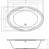 Акриловая ванна Vayer Opal 180x120 Гл000006826 фото 4